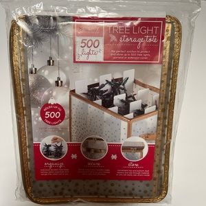 NIP Simplify Christmas Light Organizer - Room Light Storage Container